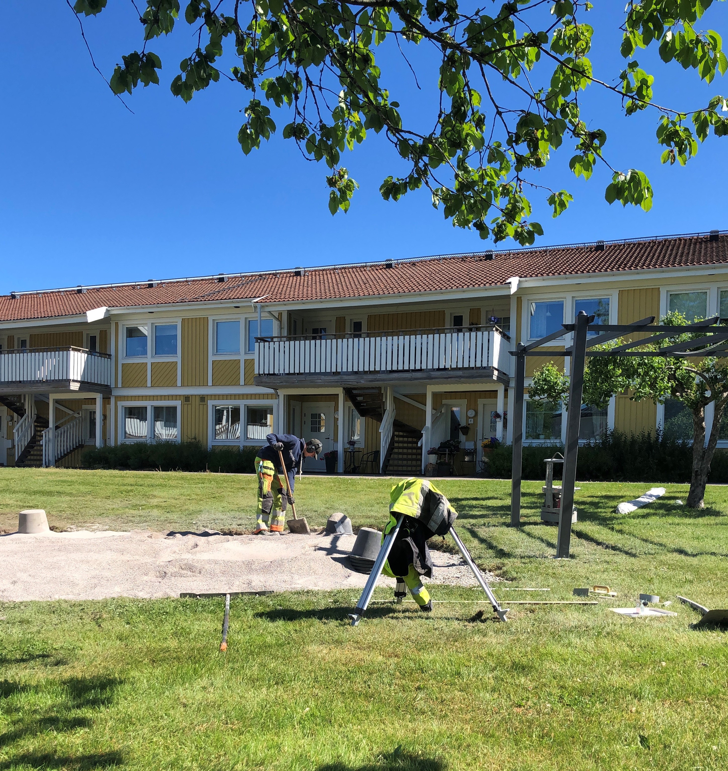 Förberedelser för Pergola